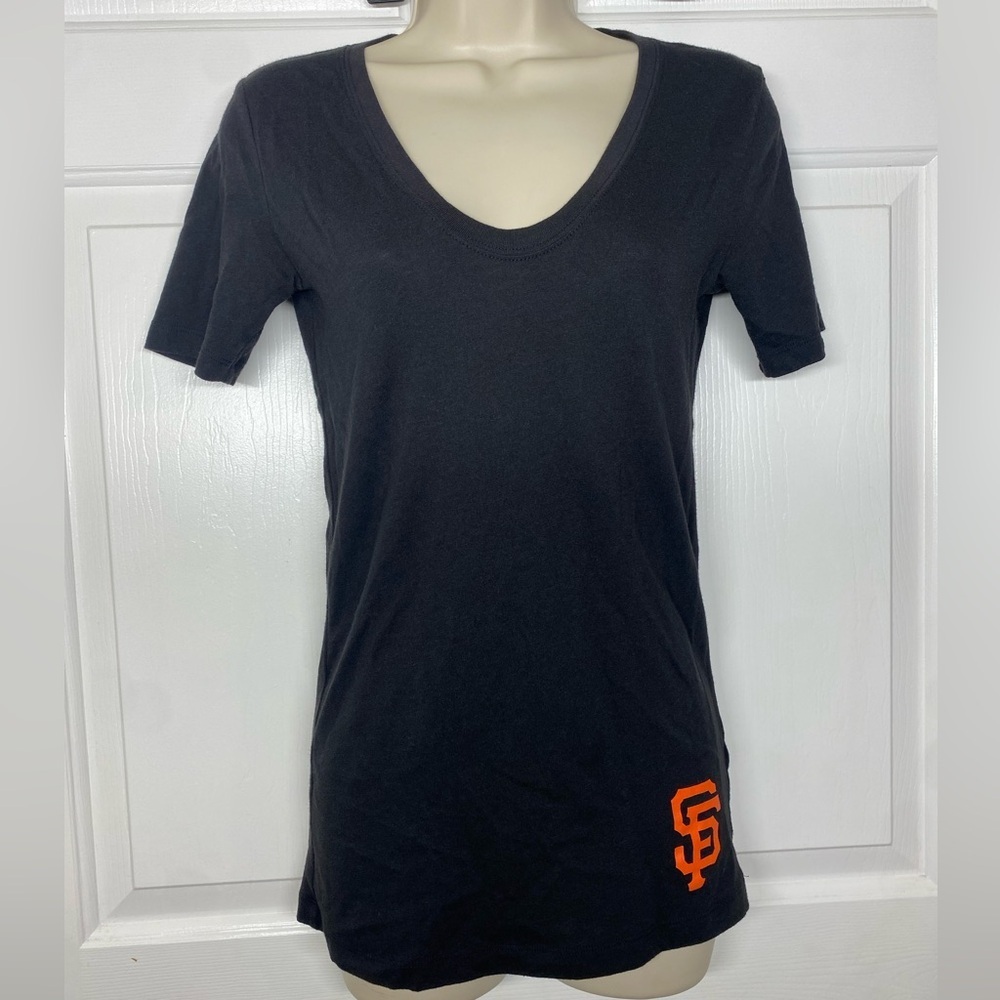 San Francisco Giants Women Shirt Small Black Take Me Out PINK Victoria's Secret